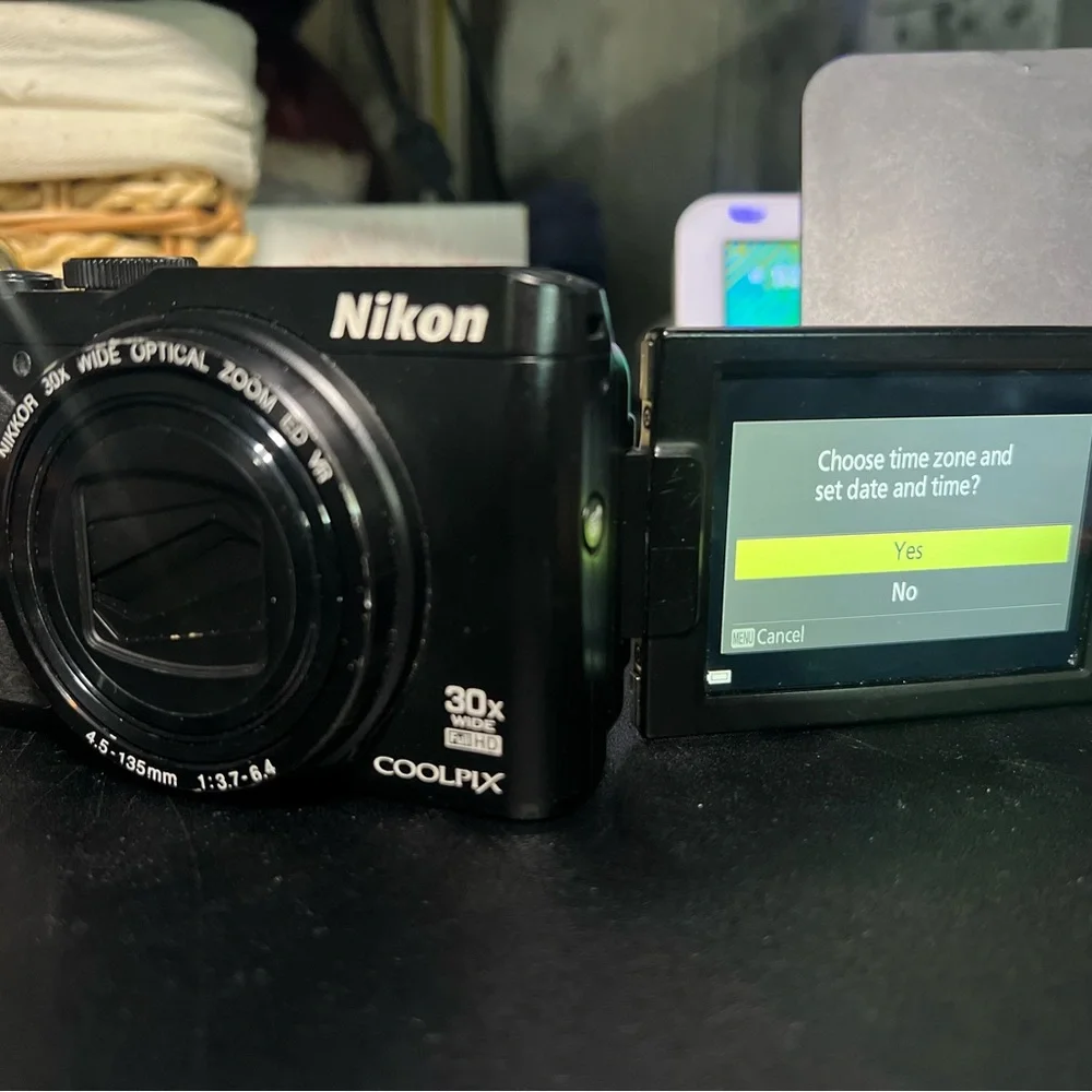 Nikon Black Digital Camera with Zoom Lens
